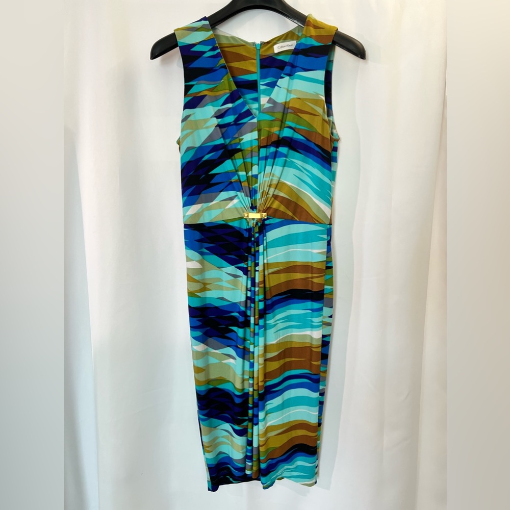Gorgeous Geometric Pattern Work Dress, Calvin Kle… - image 1
